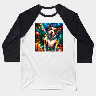 Cute American Staffordshire Terrier Drawing Baseball T-Shirt